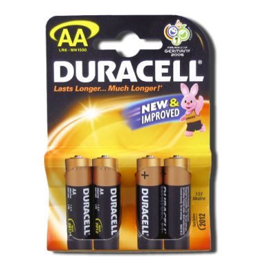 Duracell AA Batteries (Four Pack)