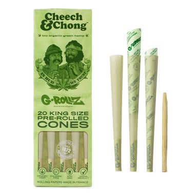 G Rollz Cheech & Chong 20 King Size Pre-rolled cones Green Hemp