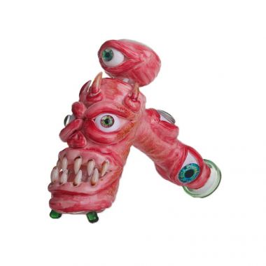 Horn Monster Glass Water Pipe