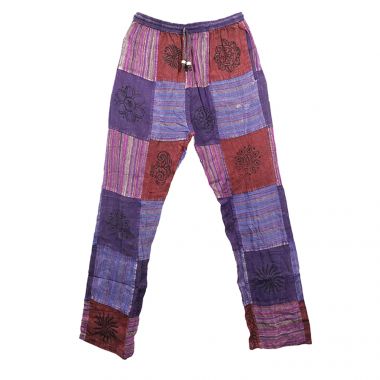 Patchwork Purple Trousers