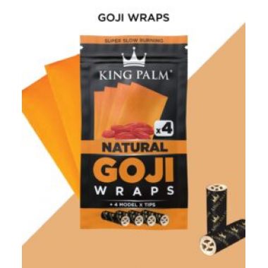 King Palm Goji Wraps 4pc +Tips - Natural