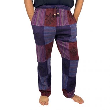 Patchwork Purple Trousers