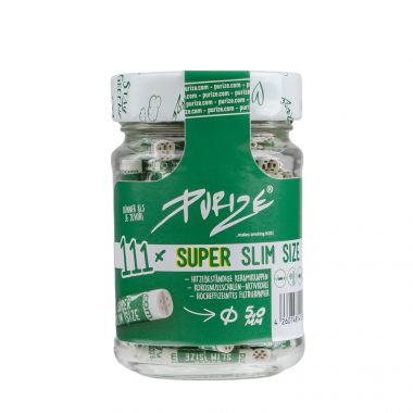Purize Superslim 5mm Filters - 111 Piece Jar