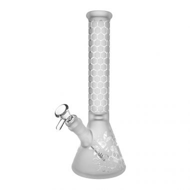 Basil Bush 'Hive' 28cm Glass Beaker Bong