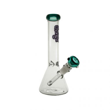 Chongz 26cm 'Little Dickie' Glass Bong - Purple Logo