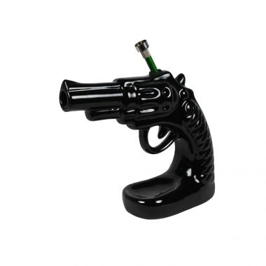 Revolver Pistol Ceramic Bong