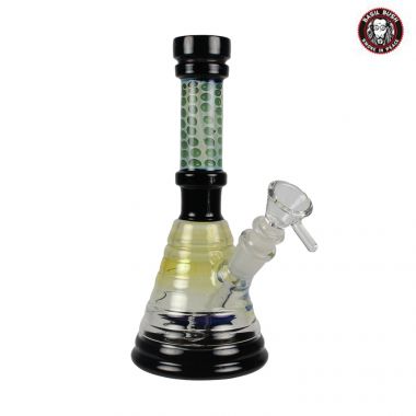 Basil Bush Patterned Glass Beaker Bong - Bubbles