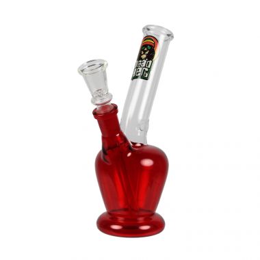 Cool Krew/Dread Herb Curved 20cm Half Coloured Glass Bong