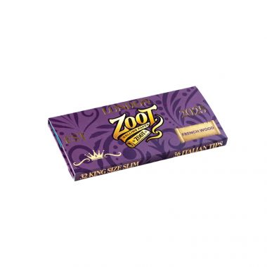 Zoot Purple Kingsize Slim Connoisseurs With Magentic Pouch