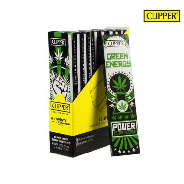 Clipper 'Propaganda' 4:Twenty Collections King Size Slim Papers &amp; Tips - Box of 10