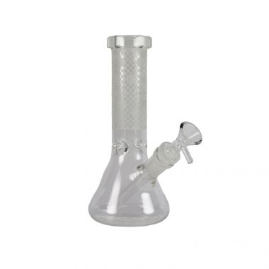 'Phylis' Chequerboard 20cm Glass Beaker Bong
