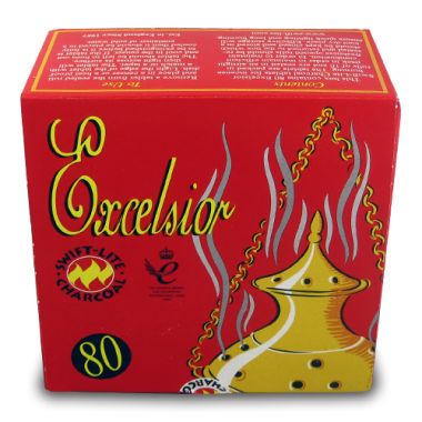 Excelsior Self-Igniting Charcoal - Box of 80