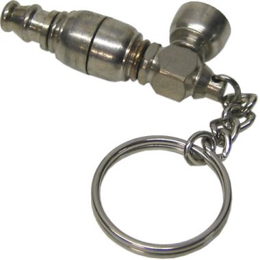 5 Part Nugget Keyring Pipe - Steel