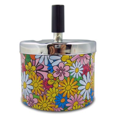 Spinning Ashtrays - 60s Daisies