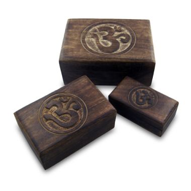 3 in 1 Wooden Om Boxes