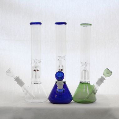 Conical 4 Arm Glass Percolator Ice Bong