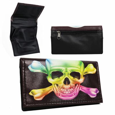 Skull Faux Leather Tobacco Pouch