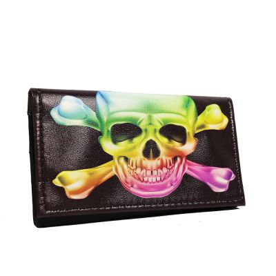 Skull Faux Leather Tobacco Pouch