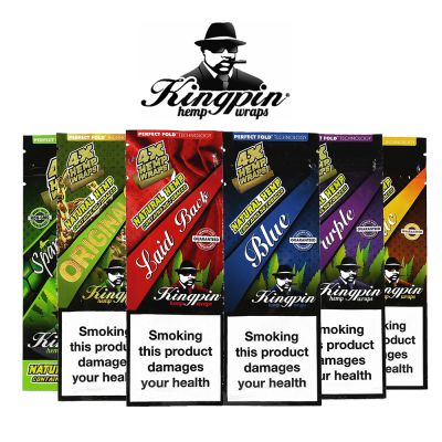 Buy Kingpin Tobacco Free Wraps 4 Pack: Blunts from Shiva Online
