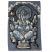 Ganesha with Parashu Batik Small - Stonewash Blue