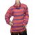 Super Soft Roll Neck Jumpers - Orange/Purple