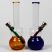 Image 1 of Mini Coloured Glass Double Bubble Bong GRS133