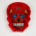 Sugar Skull Resin Ashtray - Red