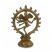 Brass Lord Shiva Statuette - 19cm - Gold 