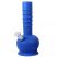 Silicone Round Base Bong - Glow in the Dark Blue