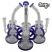 Image 1 of Chongz "Malice" 28cm Spider Glass Bong With Blue Accents