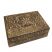 Large Carved Wooden Flower Lock Boxes - Leaf