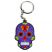 Rubber Skull Keyring - Purple