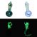 Image 2 of Glow In The Dark Mini Glass Spoon Pipe