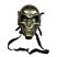 Image 4 of Metallic Skull Gas Mask Bong