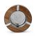 Image 4 of Wood and Nickel Round Ashtray