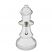 Large Ceramic Chess Piece Bong - White King