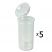 13 Dram Pop Top Vial - Clear - 5 x 13 Dram Vials