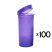 13 Dram Pop Top Vial - Transparent Purple - 100 x 13 Dram Vials