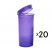 13 Dram Pop Top Vial - Transparent Purple - 20 x 13 Dram Vials
