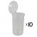 19 Dram Pop Top Vial - Clear - 10 x 19 Dram Vials