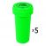 30 Dram Push 'N' Turn Vial - Green - 5 x 30 Dram Vials