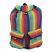 Two Pocket Woven Backpack - Rainbow