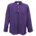 Image 3 of Plain Purple Cotton Grandad Shirt