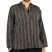 Striped Light Brown Grandad Shirt - Large