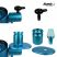 Image 2 of Atomic 40cm 'Pleasure Pill' Blue Gravity Hookah