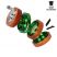 Headchef 'Woodsman' 4 Part Wooden 62mm Sifter Grinder - Green