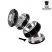 Headchef Samurai Iridescent 4-Part Sifter Grinder - Black Red