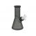 Basil Bush Frosted Glass 20cm Ice Beaker Bong - Black