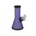 Basil Bush Frosted Glass 20cm Ice Beaker Bong - Blue
