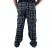 Image 2 of Flannel Black and Blue Combat Trousers